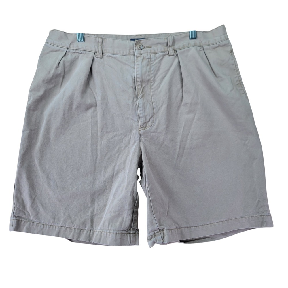 Polo Ralph Lauren Chino Shorts Mens 37 Tan Double Pleated Cotton Twill 0540